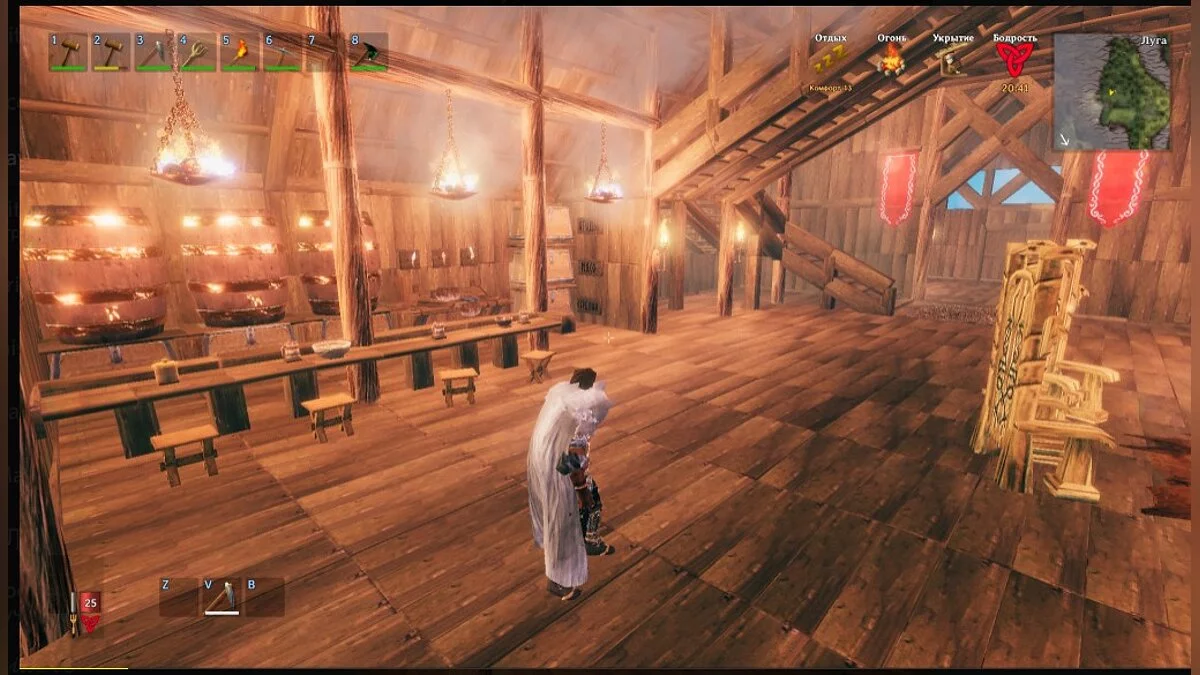 Valheim — Длинный дом для викингов