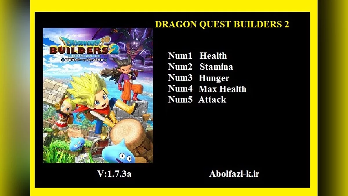 Dragon Quest Builders 2 — Trainer (+5) [1.7.3a]