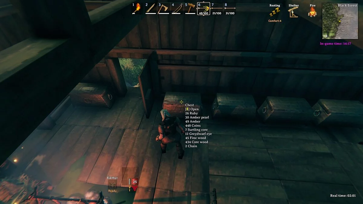 Valheim — Показ содержимого контейнера