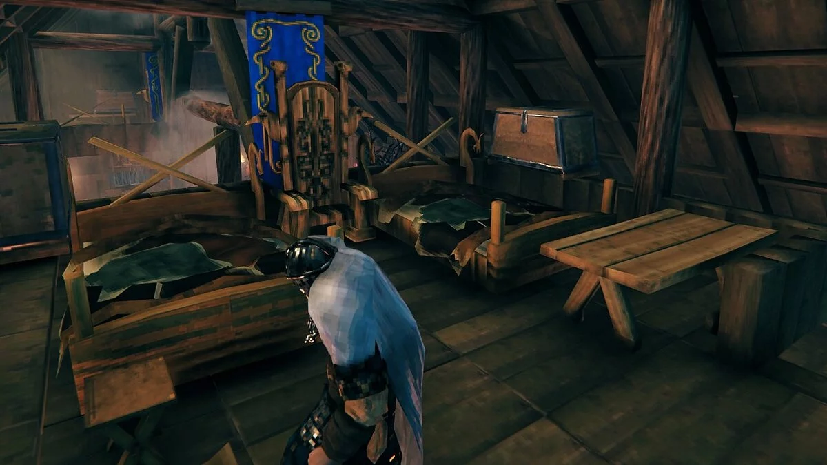 Valheim — Длинный дом для 4 человек