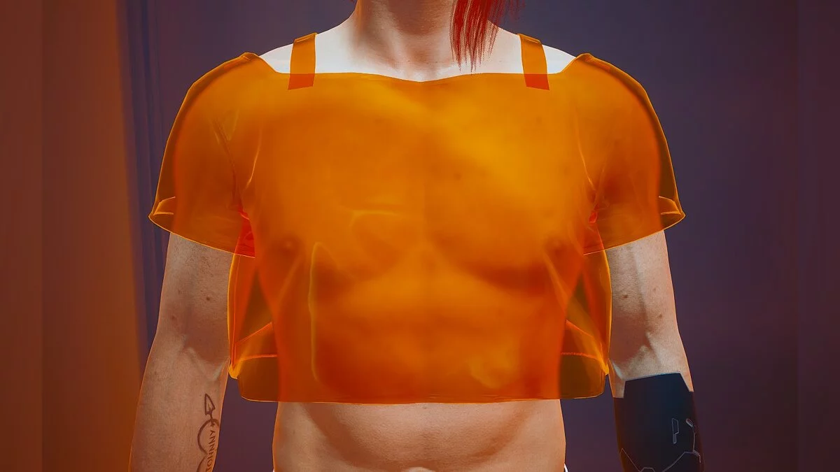 Cyberpunk 2077 — Короткая футболка для мужчин