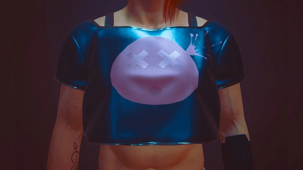 Cyberpunk 2077 — Короткая футболка для мужчин