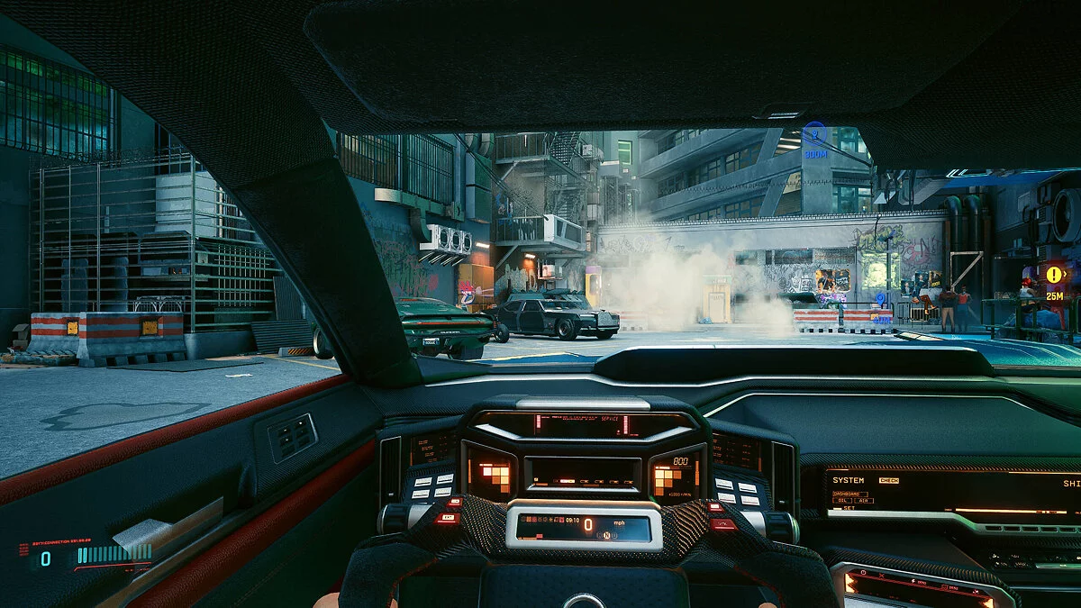 Cyberpunk 2077 — Улучшенный вид от первого лица в машине