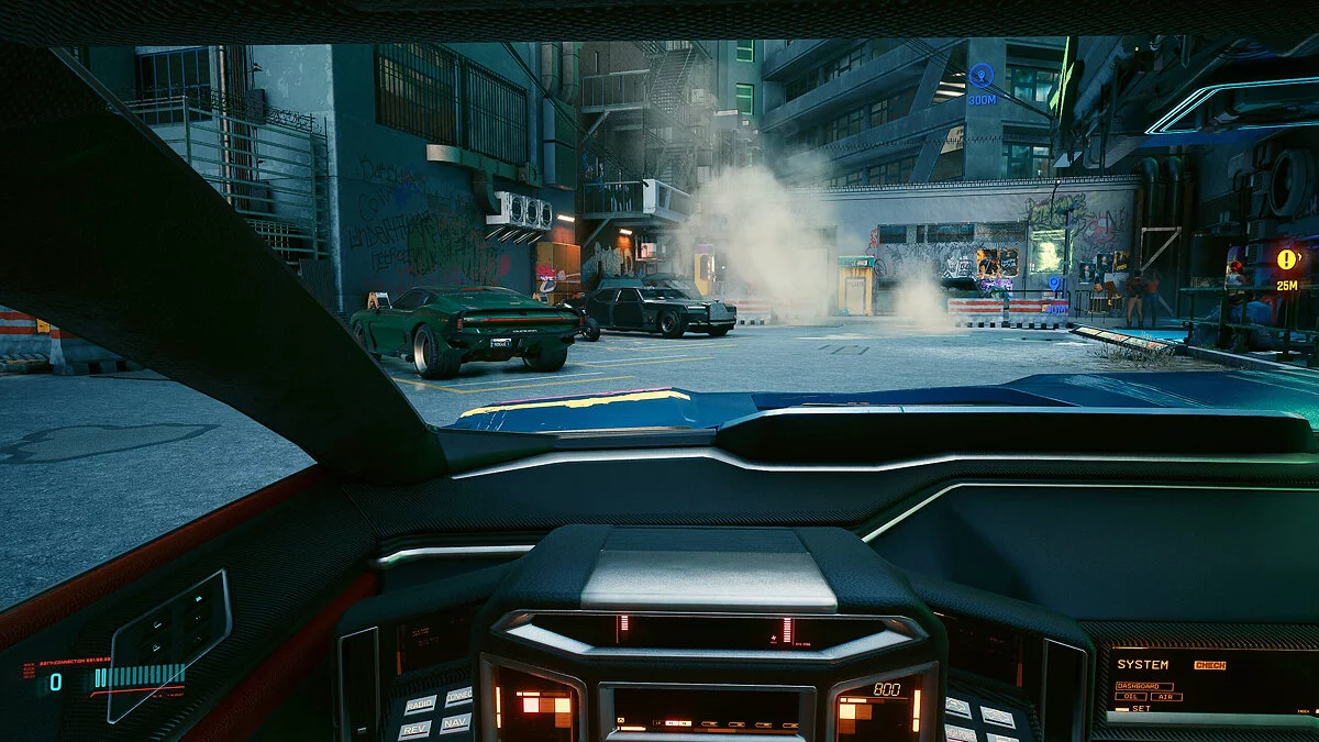 Cyberpunk 2077 — Улучшенный вид от первого лица в машине