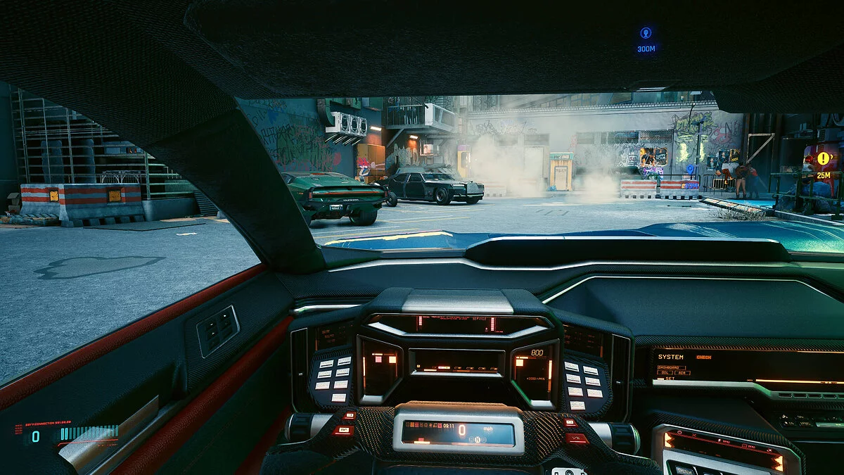 Cyberpunk 2077 — Improved first-person view in the car