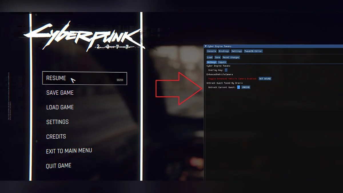 Cyberpunk 2077 — Disable quest tracking