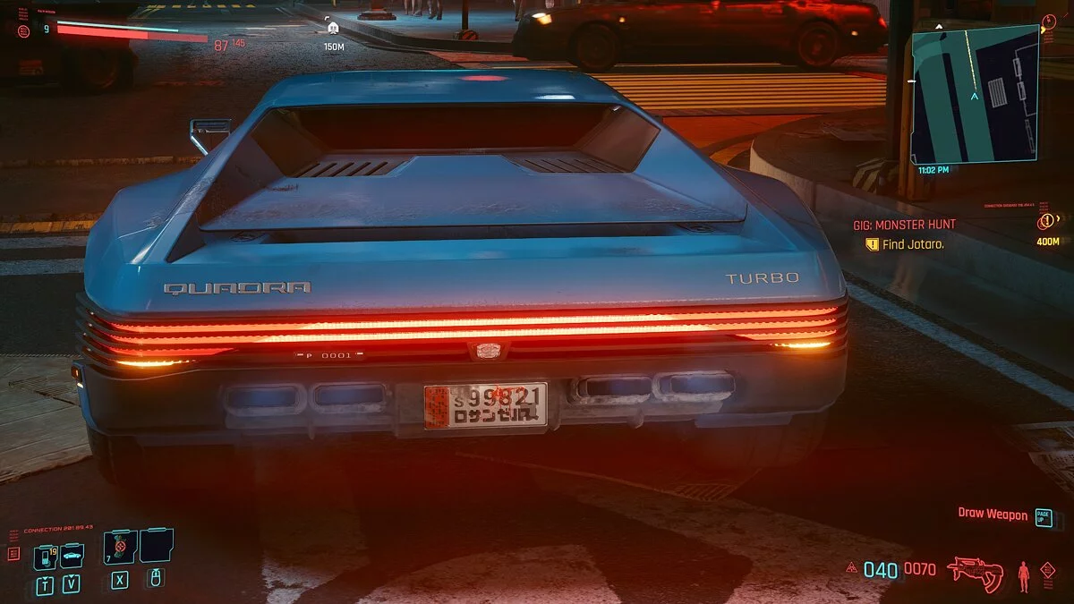 Cyberpunk 2077 — Placas de matrícula en varios colores y diseños.