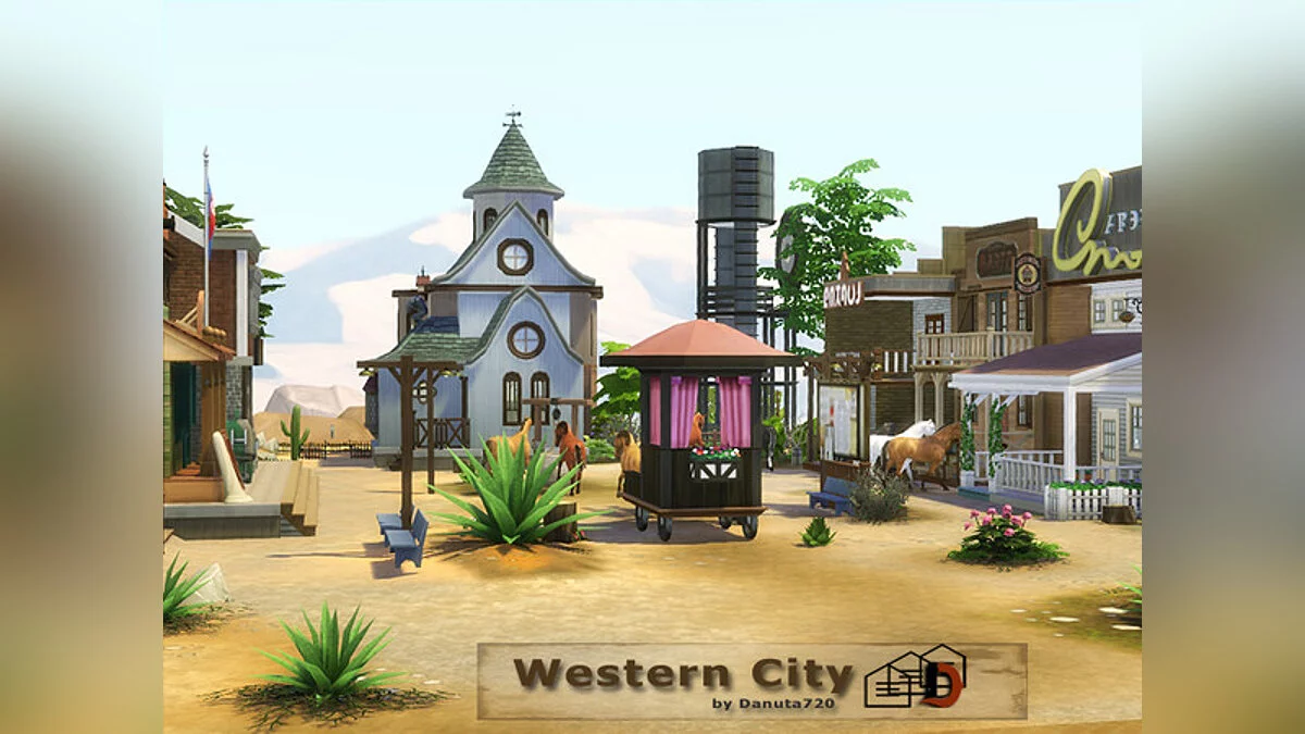 The Sims 4 — ciudad occidental