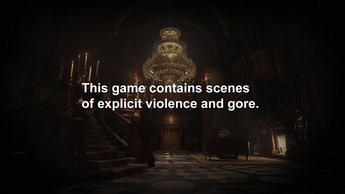 Resident Evil Village — Classic start screen