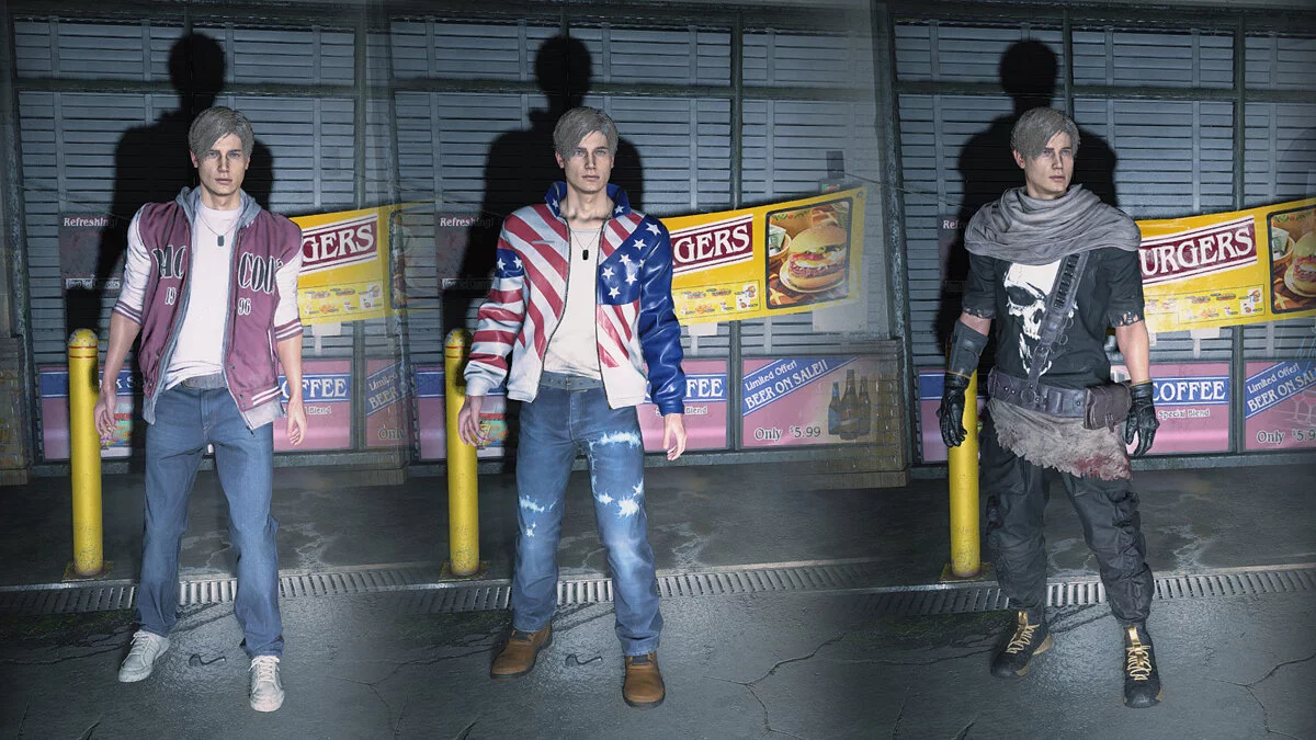 Resident Evil 2 — Костюмы Самуэля для Леона