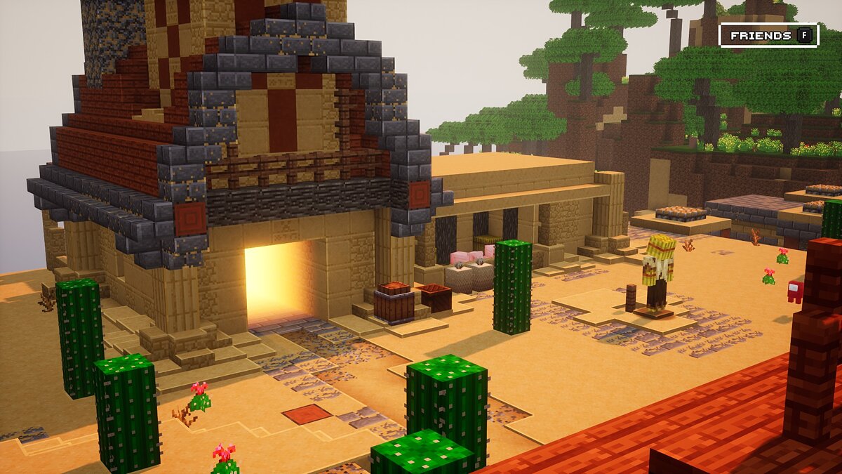 Minecraft Dungeons — Camp in the desert