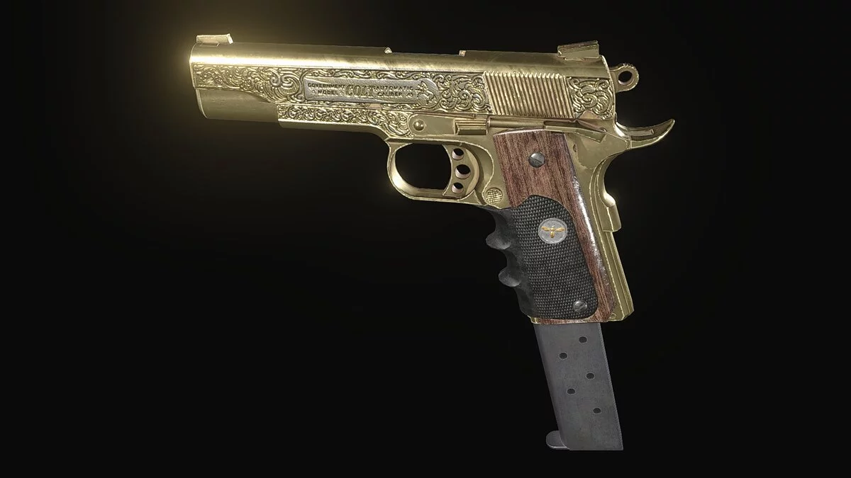 Resident Evil Village — Золотий пістолет M1911
