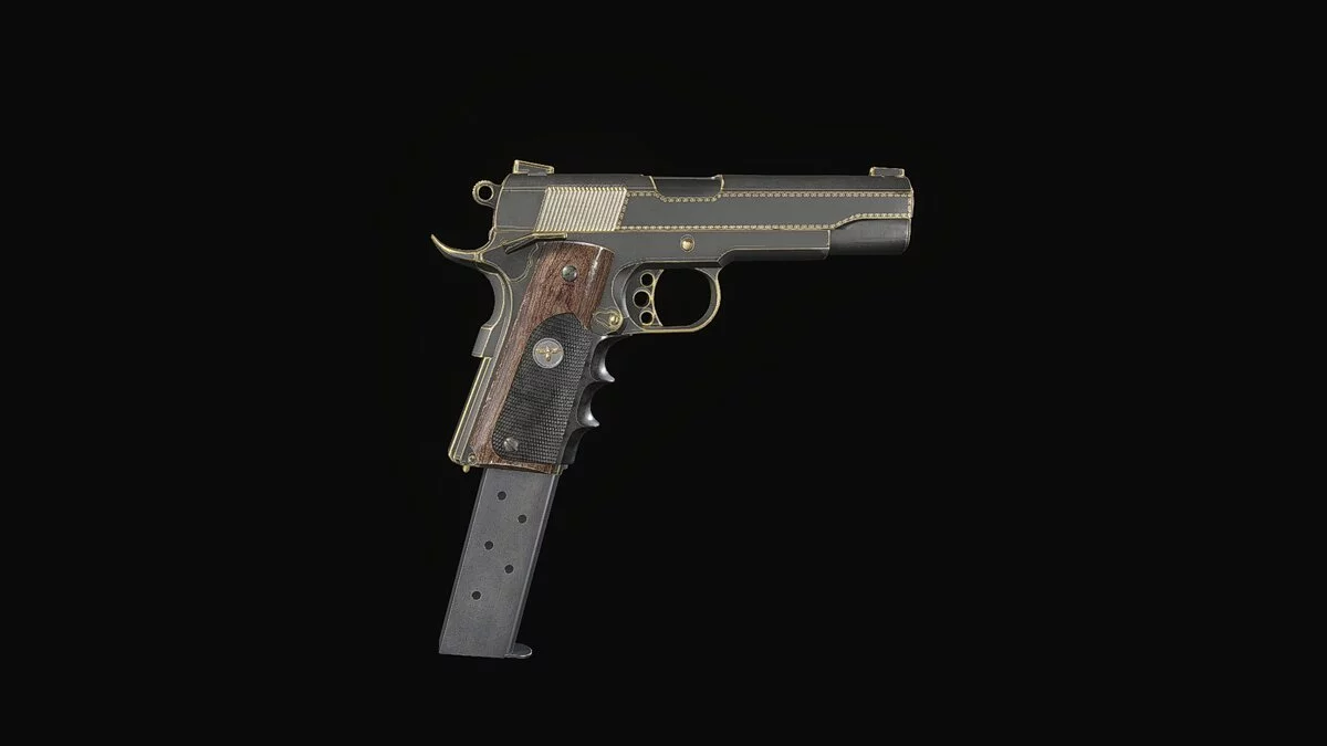 Resident Evil Village — Golden M1911 pistol