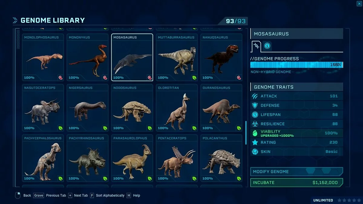 Jurassic World Evolution — Мозазавр (нові види)