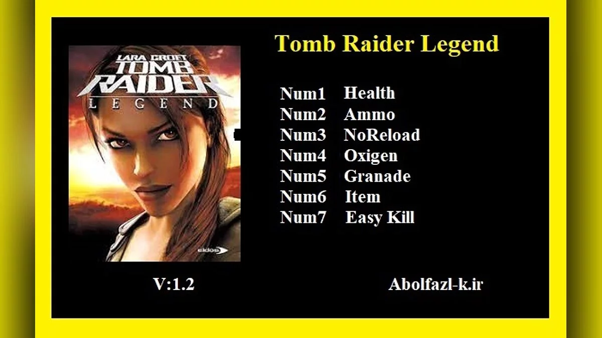 Tomb Raider: Legend — Trainer (+5/+7) [1.1 - 1.2]