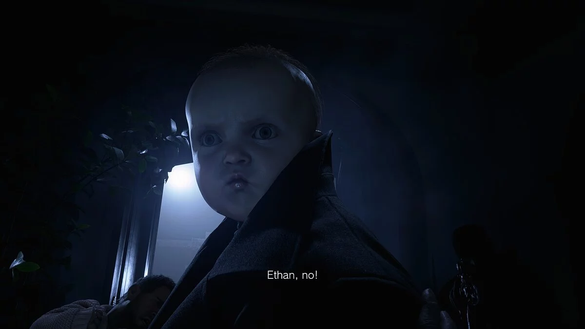 Resident Evil Village — A child's face instead of Chris's