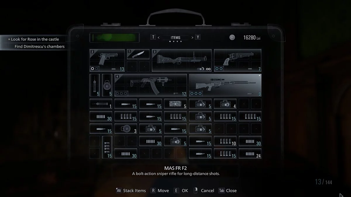 Resident Evil Village — Nombres reales de armas.