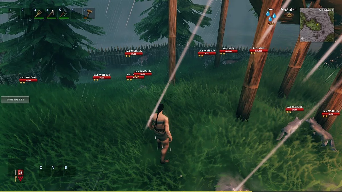 Valheim — Башня для разведения волков