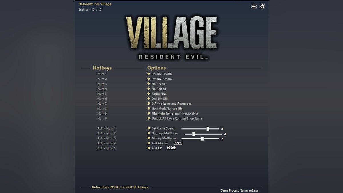 Resident Evil Village — Trainer (+11/+15)