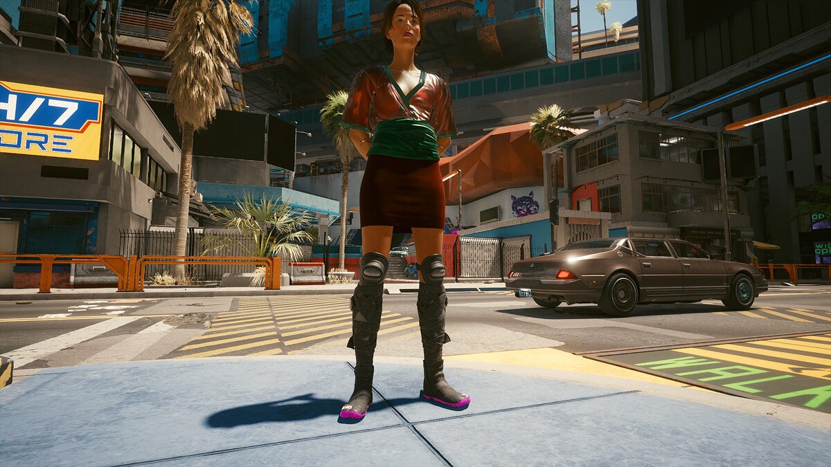 Cyberpunk 2077 — Multicolored ninja boots