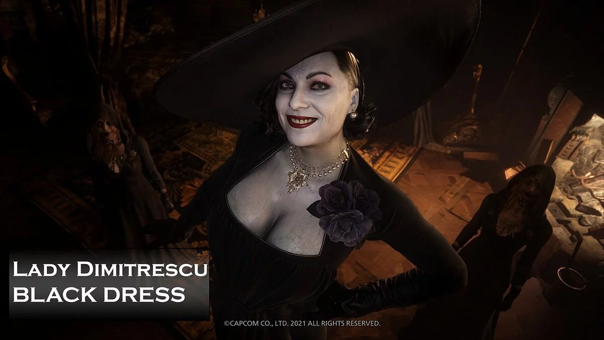 Resident Evil Village — El vestido negro de Lady Dimitrescu