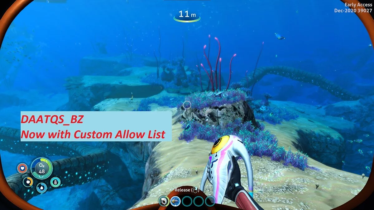 Subnautica: Below Zero — Deshabilitar la adición automática a espacios rápidos