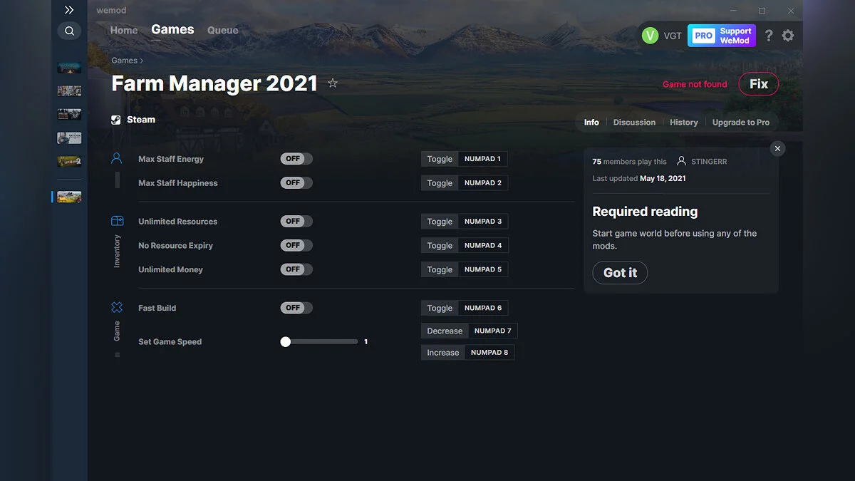 Farm Manager 2021 — Trainer (+7) from 05.18.2021 [WeMod]