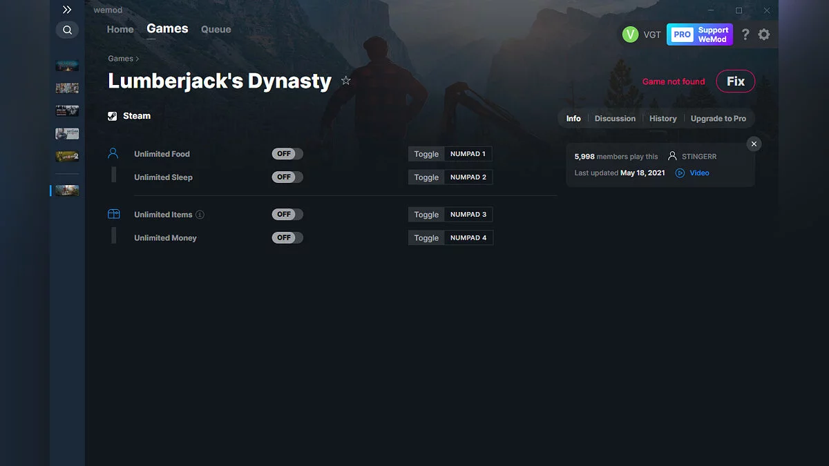 Lumberjack&#039;s Dynasty — Formateur (+4) du 18.05.2021 [WeMod]