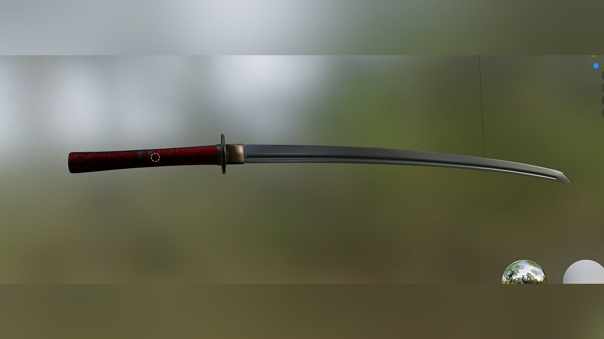 Valheim — Red katana