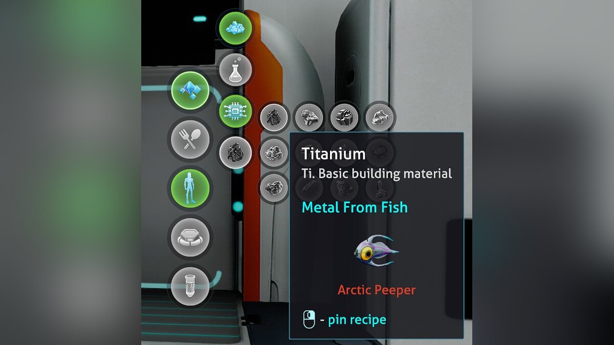 Subnautica: Below Zero — Metal from fish