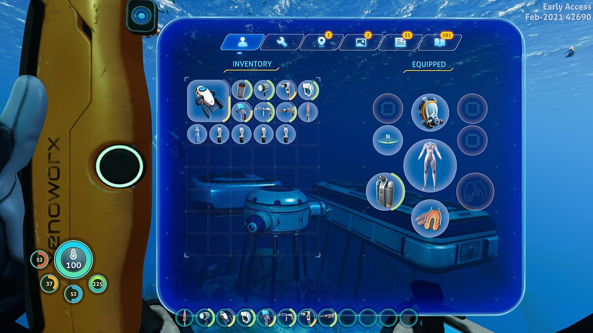 Subnautica: Below Zero — The game does not stop when opening the PDA