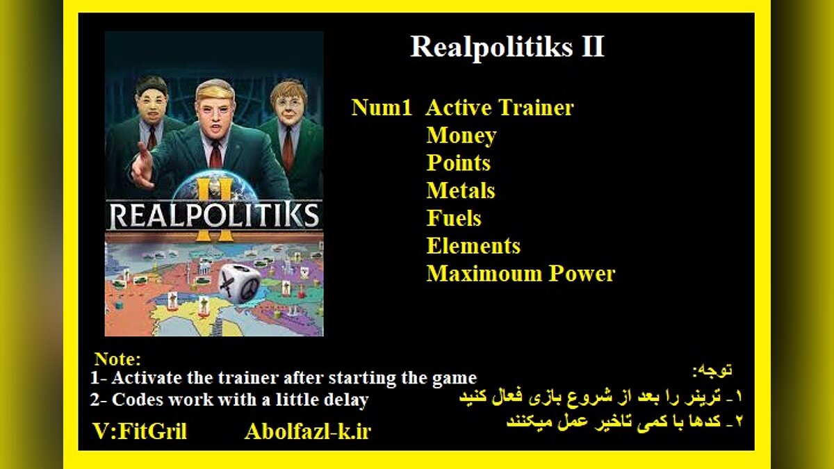 Realpolitiks 2 — Trainer (+6) [1.0]