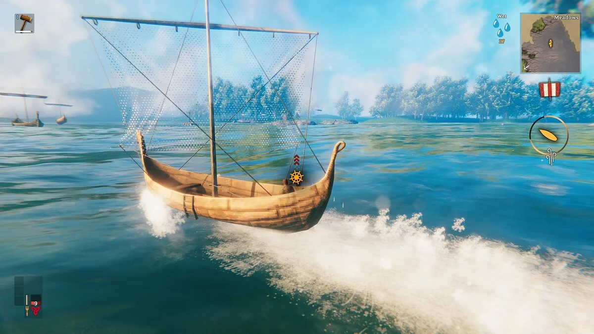 Valheim — Переключаемые прозрачные паруса