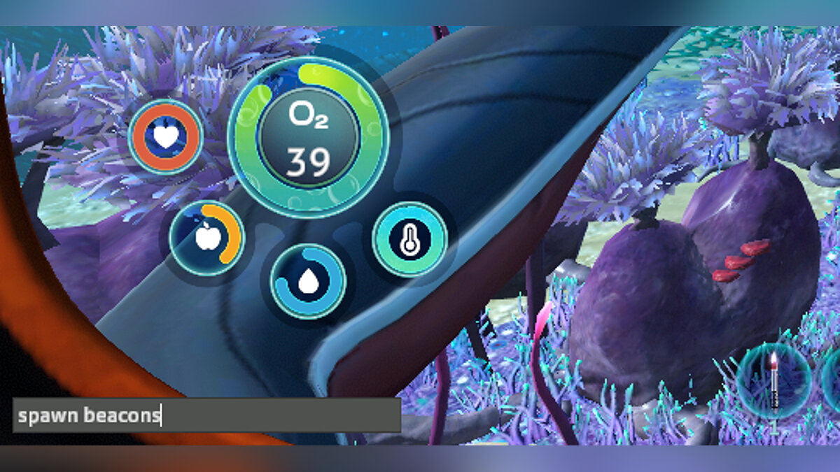 Subnautica: Below Zero — Create a beacon at a position