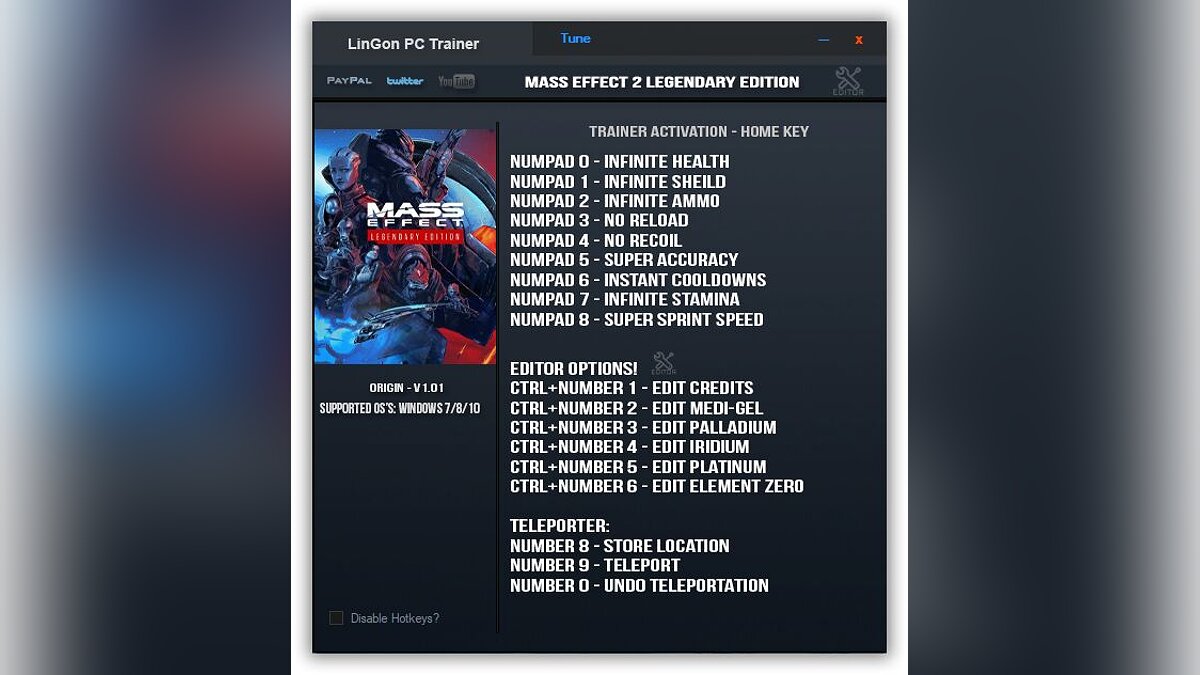 Mass Effect Legendary Edition — Trainer (+17) [1.01]