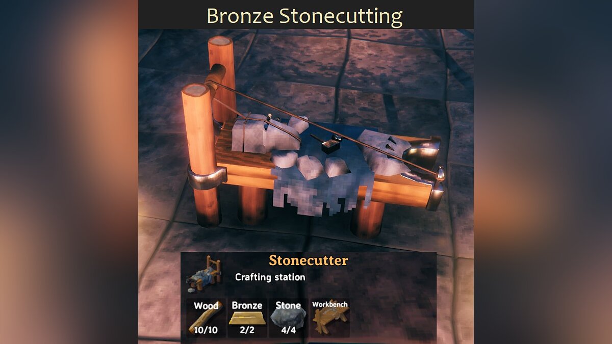 Valheim — Bronze stone cutting