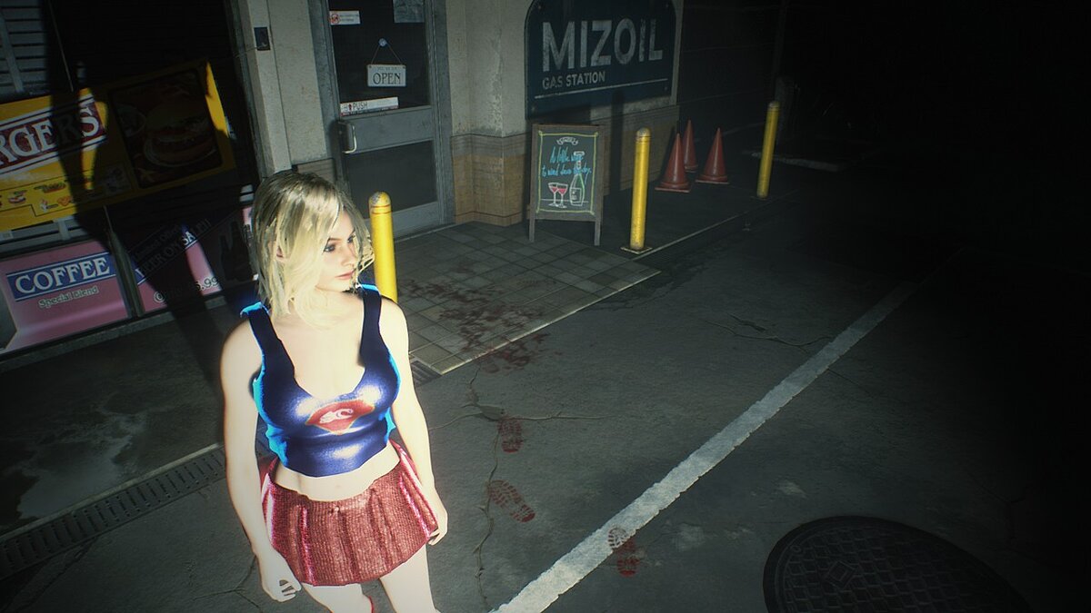 Resident Evil 2 — Claire in a superhero costume