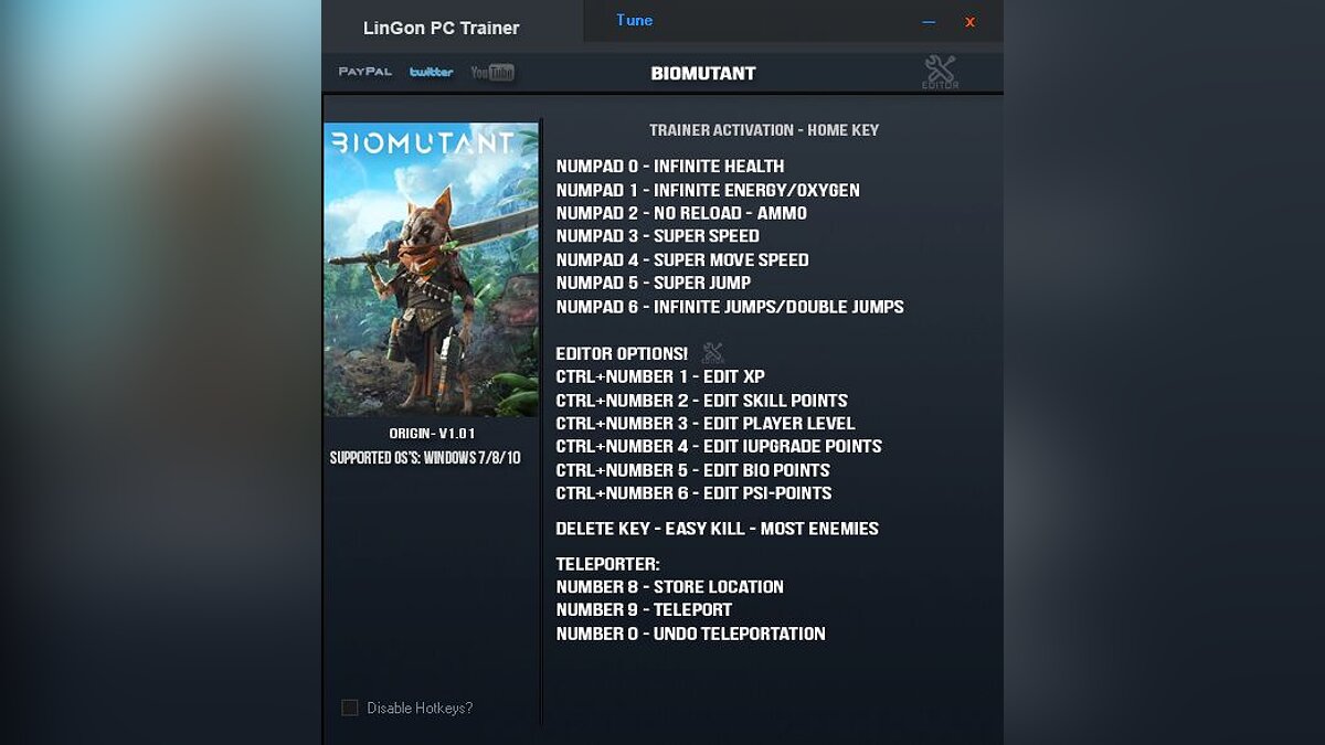 Biomutant — Trainer (+16/+18) [1.0.1 - 1.0.2: Origin]