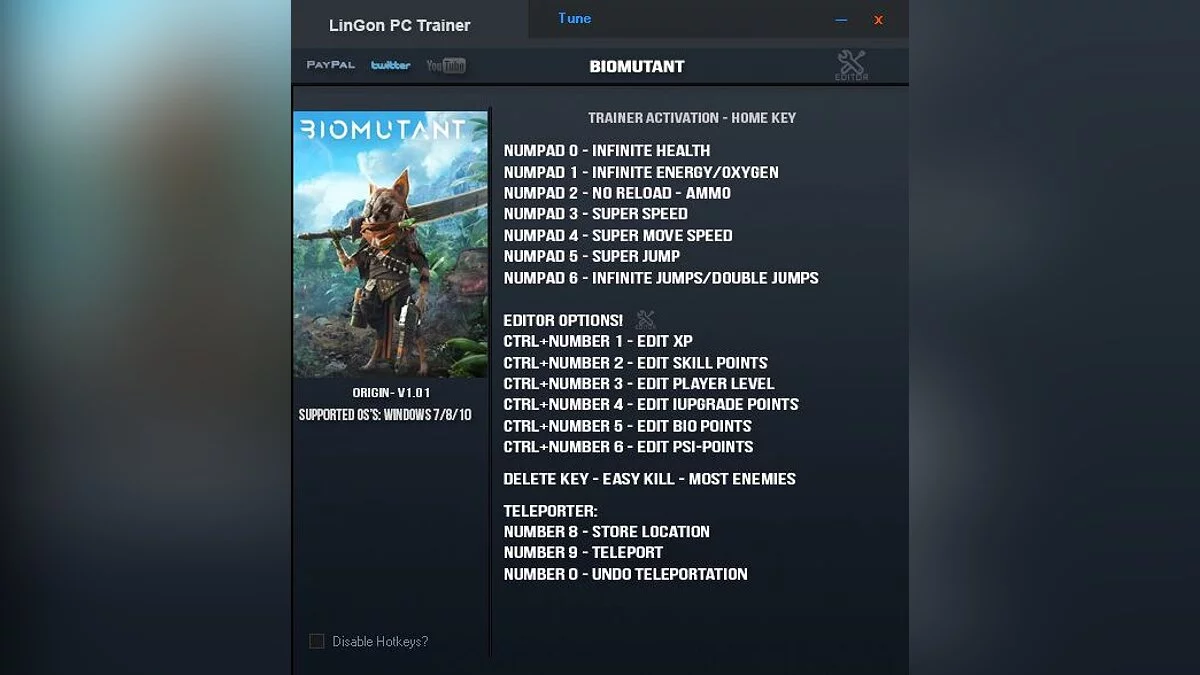 Biomutant — Trainer (+16/+18) [1.0.1 - 1.0.2: Origin]