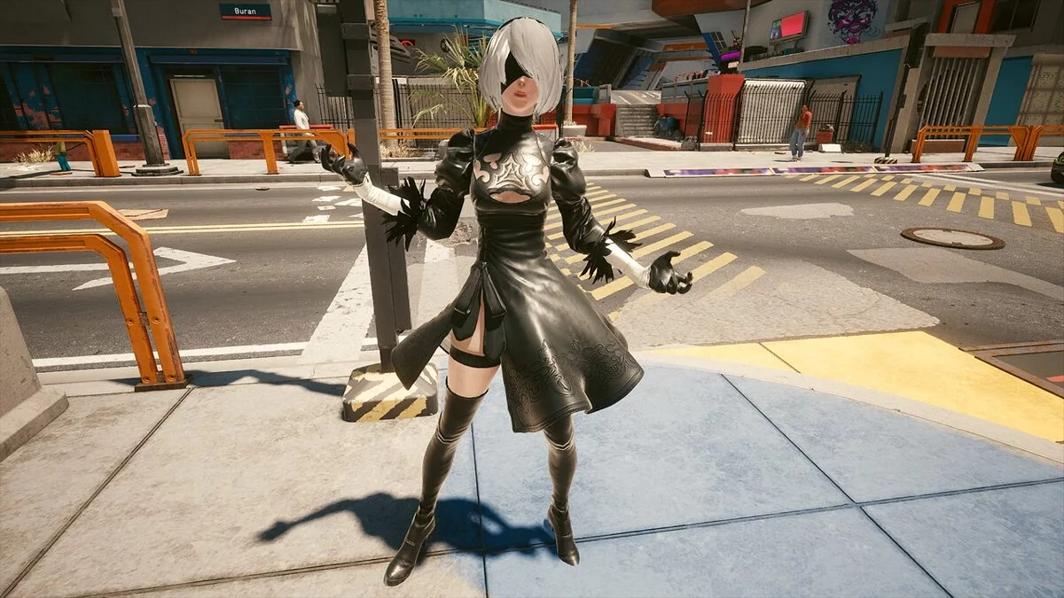 Cyberpunk 2077 — 2B from the game Nier: Automata