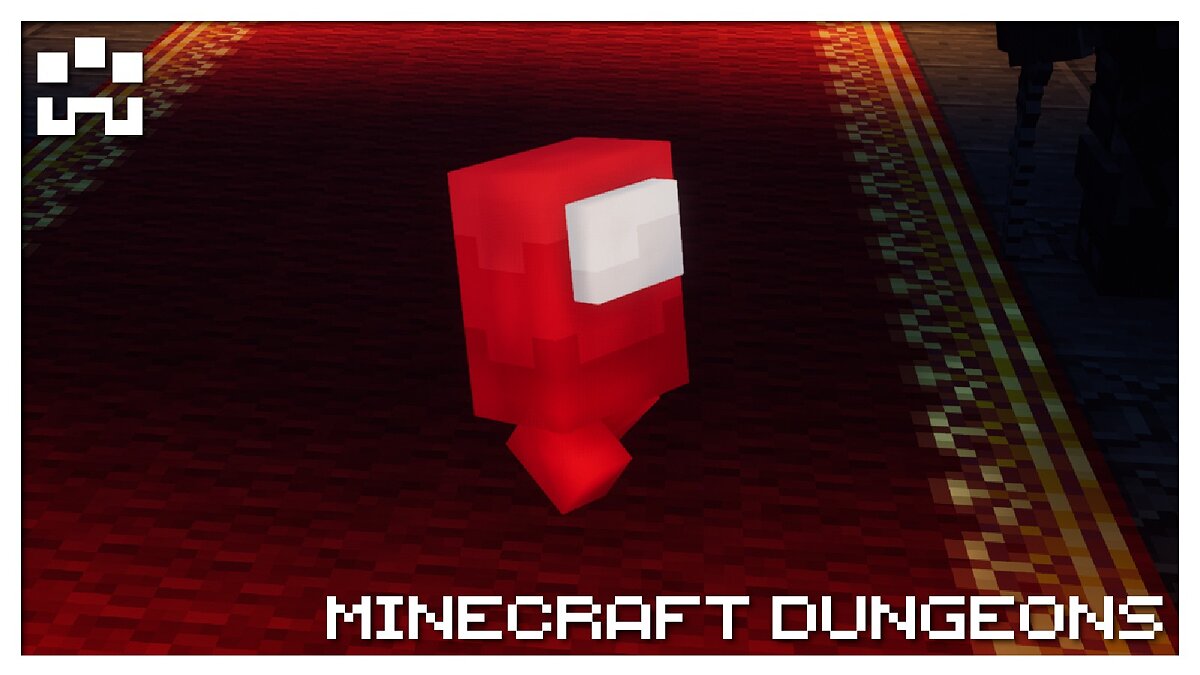 Minecraft Dungeons — Red astronaut from the game Among Us