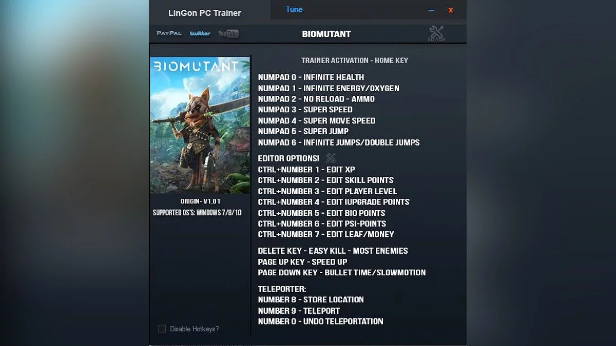 Biomutant — Trainer (+16/+18/+19) [1.0.1 - 1.0.2: Origin]