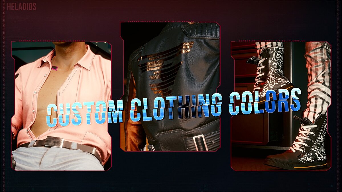 Cyberpunk 2077 — Customized clothing colors