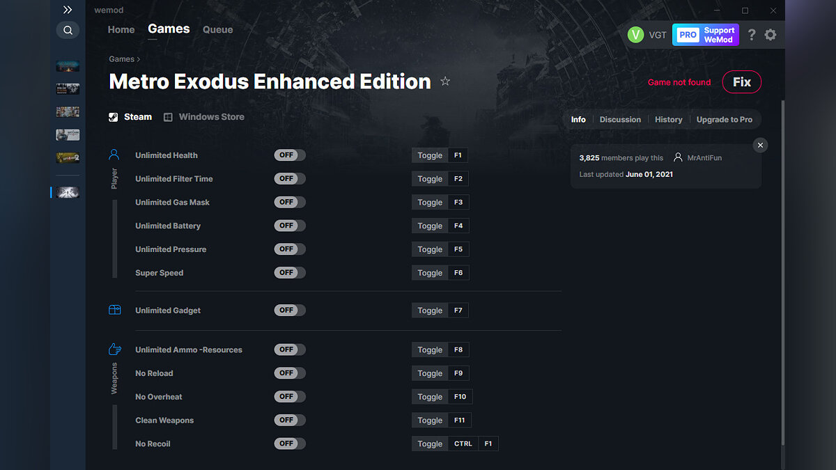 Metro Exodus Enhanced Edition — Trainer (+12) from 01.06.2021 [WeMod]