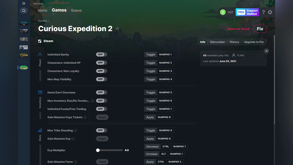 Curious Expedition 2 — Trainer (+16) from 02.06.2021 [WeMod]