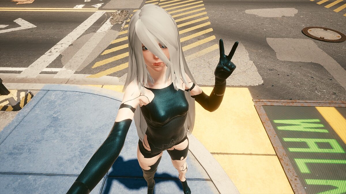 Cyberpunk 2077 — A2 from the game Nier: Automata