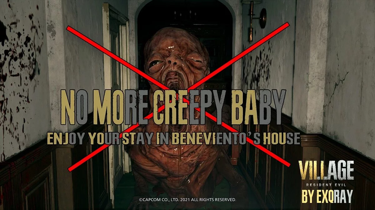 Resident Evil Village — Removing the Creepy Child