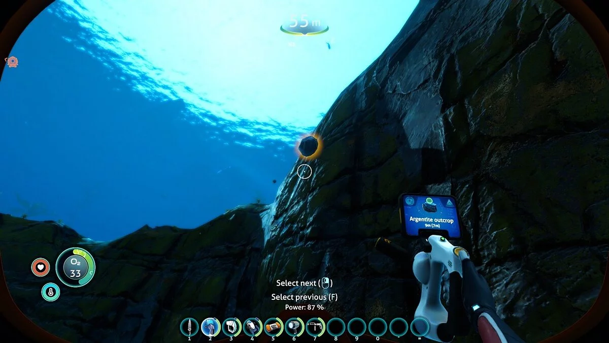 Subnautica: Below Zero — Distance to minerals