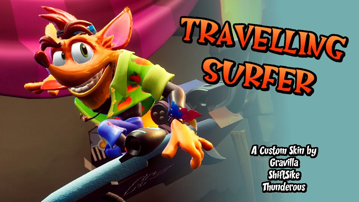 Crash Bandicoot 4: It&#039;s About Time — Traveling surfer