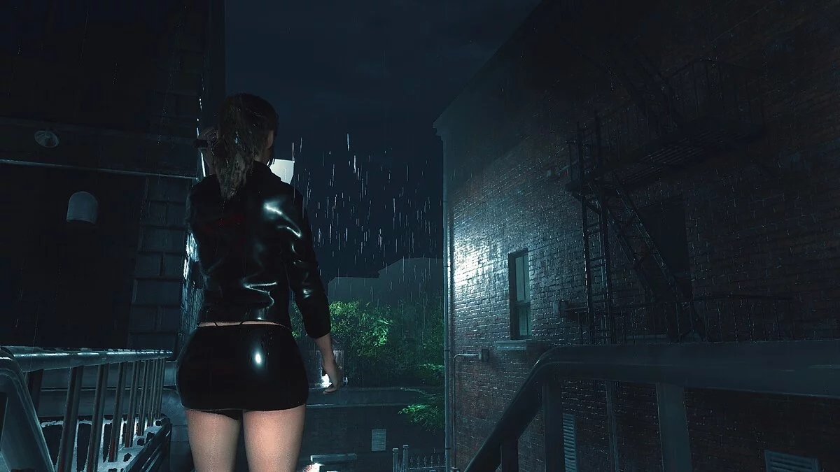 Resident Evil 2 — Claire in a murder jacket